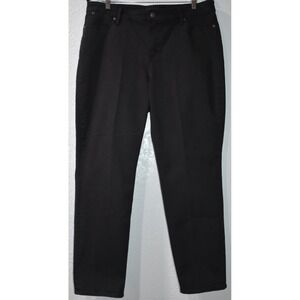 Talbots 16 Flawless Five Pocket Slim Ankle Black Jeans Cotton Stretch Comfort